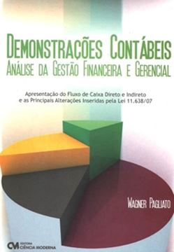 Imagem de DEMONSTRACOES CONTABEIS - ANALISE DA GESTAO FINANCEIRA E GERENCIAL